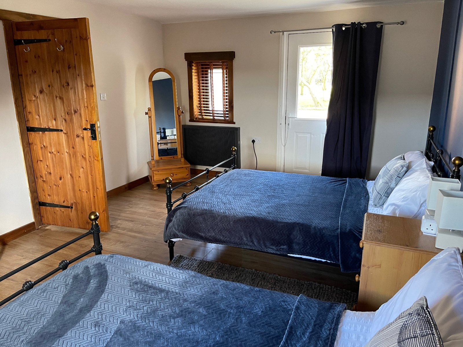 Double bedroom on the ground floor at The Barn
