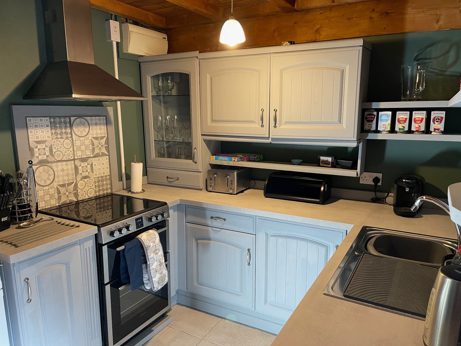 Fully equipped self-catering kitchen at The Barn