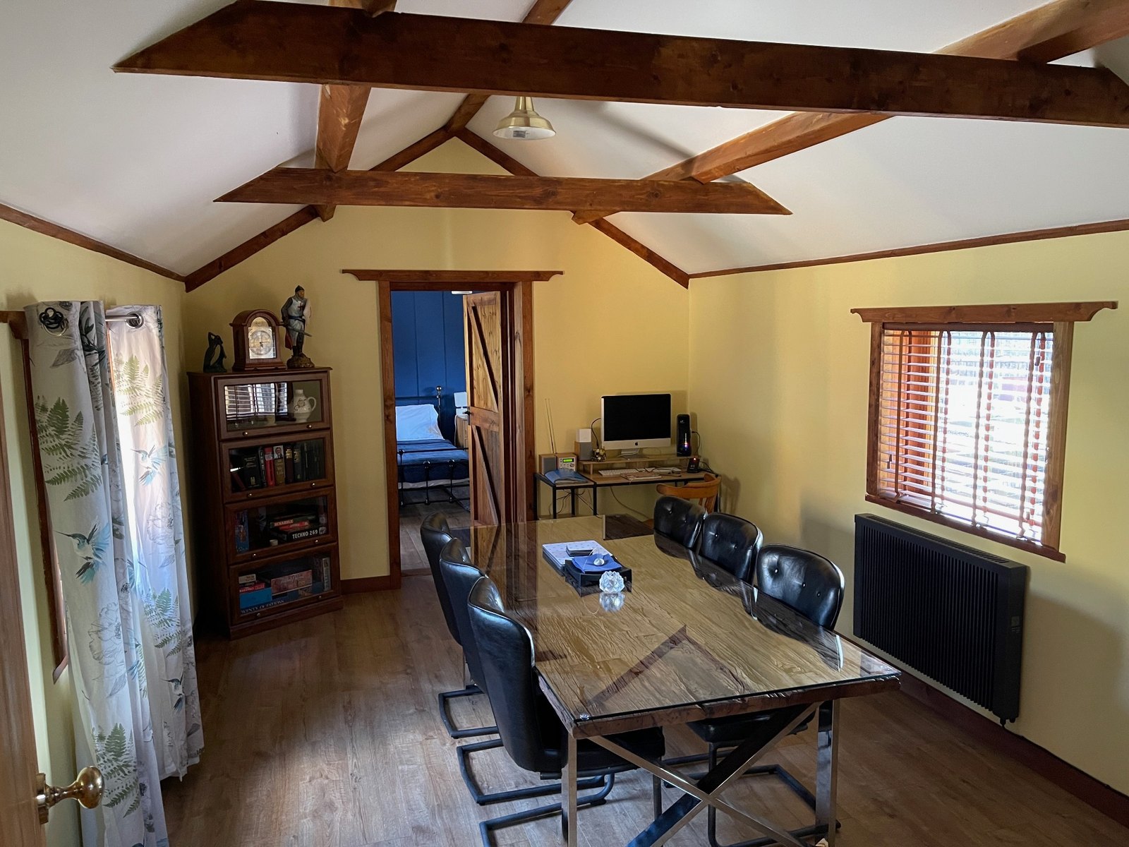 Vaulted dining room at The Barn