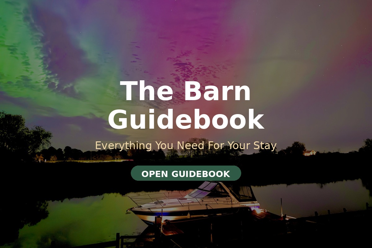 The Barn Guidebook for guests at White House Farm